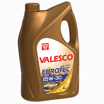 VALESCO EUROTEC Масло моторное синтетическое GX 7000 API SN/CF ACEA A3/B4 ПЭ 5W-30 4л /4шт